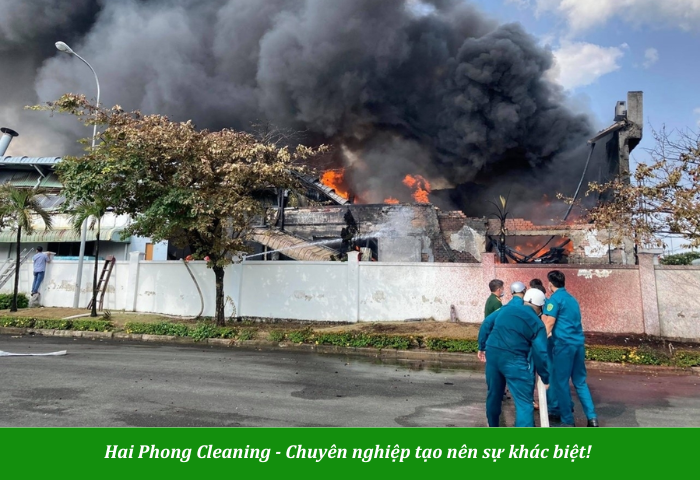 Cháy nổ trong công ty gây thiệt hại lớn về người và của