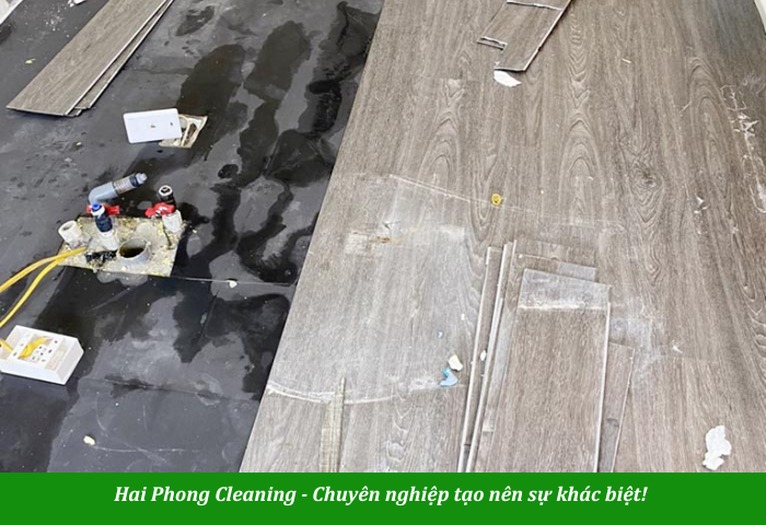 Sàn bị bong tróc do xử lý sai cách