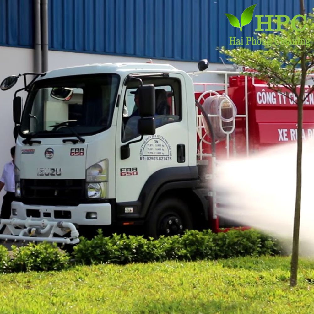 Cho thuê xe tưới cây xanh tại Hải Phòng