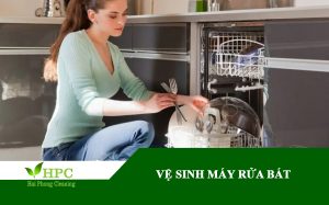 vệ sinh máy rửa bát