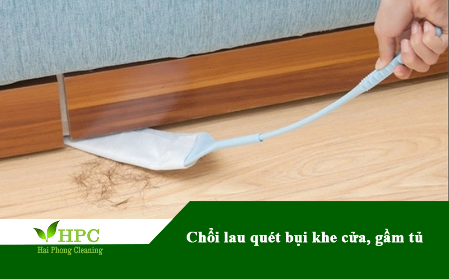 Chổi lau quét bụi khe cửa, gầm tủ