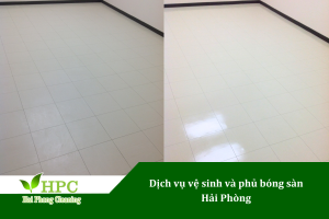 Dịch vụ vệ sinh và phủ bóng sàn nhựa vinyl