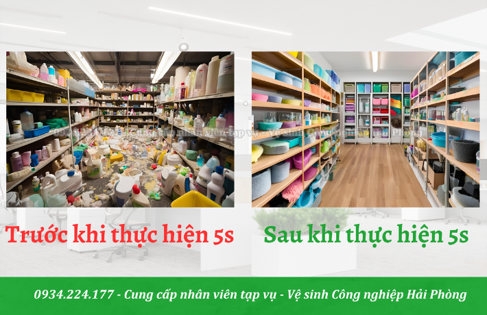 Phương pháp 5s trong vệ sinh công nghiệp