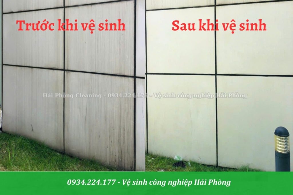 Vệ sinh alu ngoài trời nhanh, sạch, bền màu