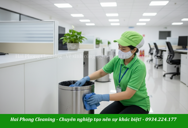 Vệ sinh khu văn phòng - các hạng mục yêu cầu chất lượng cao hơn, chi tiết hơn