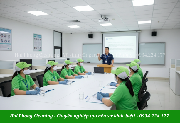 HPC đào tạo nhân viên vệ sinh định kì