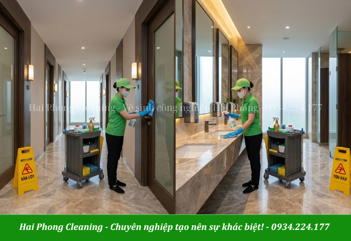 Các khu vực được chú trọng trong khâu vệ sinh