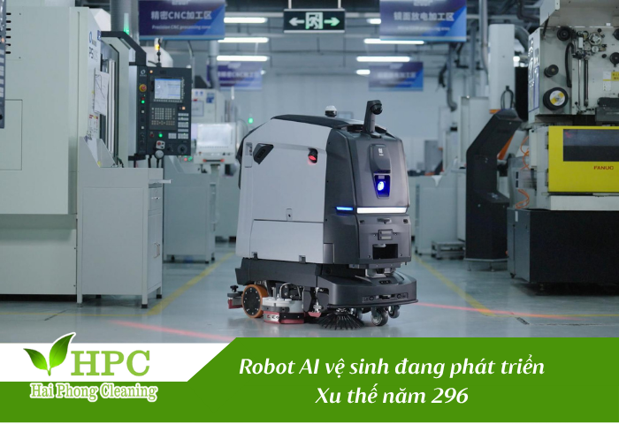 Robot AI vệ sinh công nghiệp