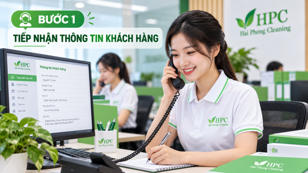 Tiếp nhận thông tin nhu cầu của khách hàng 